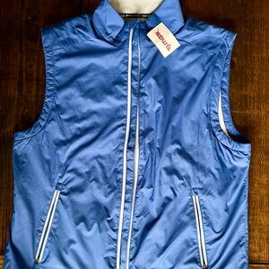 Southern Tide Sky Blue Zip Vest